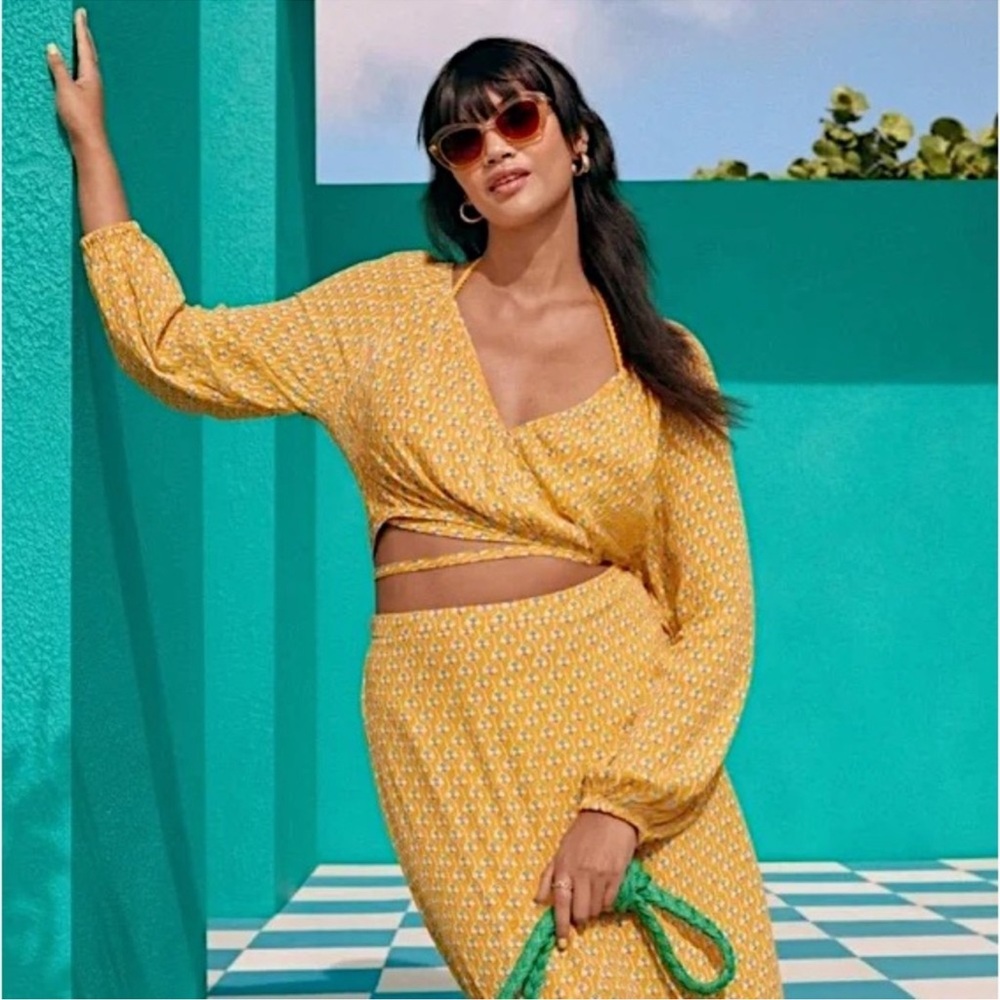 Rhode for target wrap around blouse